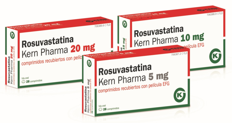Rosuvastatina sin lactosa: Prospecto y dosis de Rosuvastatina Kern Pharma 10 mg