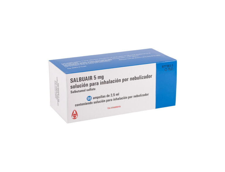 Salbuair 5 mg: Prospecto, dosis y formulación para inhalación por nebulizador