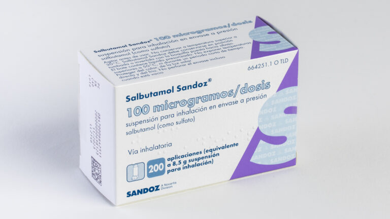 Salbutamol en el embarazo: Ficha técnica del inhalador de Salbutamol Sandoz 100 microgramos en envase a presión