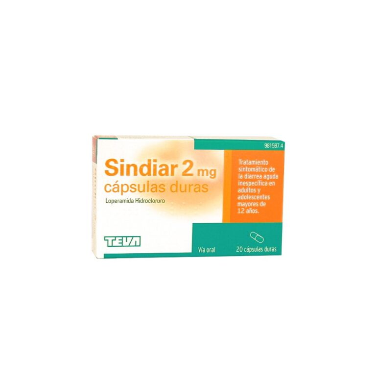 SINDIAR 2 mg: Información técnica sobre las cápsulas duras