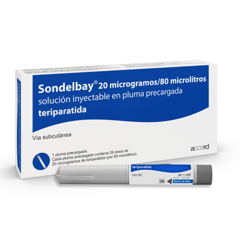 Sondelbay 20: Solución Inyectable en Pluma Precargada para Pinchazos en la Pierna Izquierda