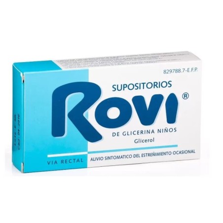 Supositorios de glicerina Rovi para niños: prospecto y uso recomendado