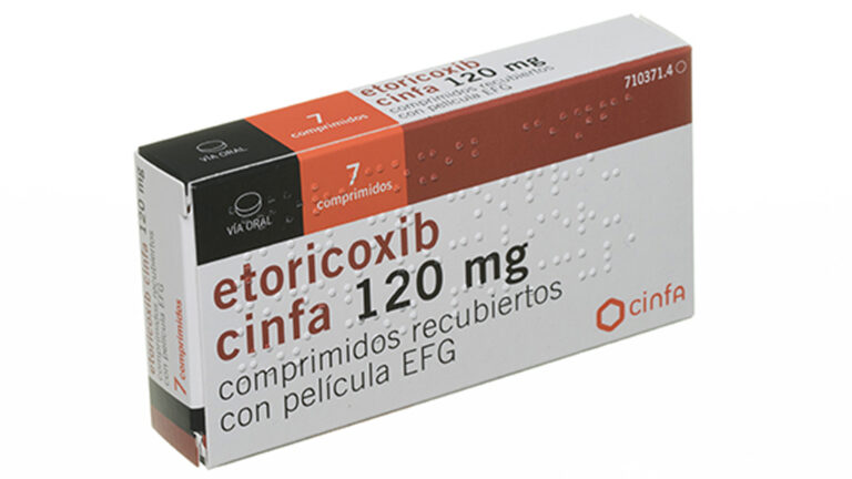 TAD 120 mg comprimidos recubiertos con película EFG: prospecto y uso teórico del Etoricoxib