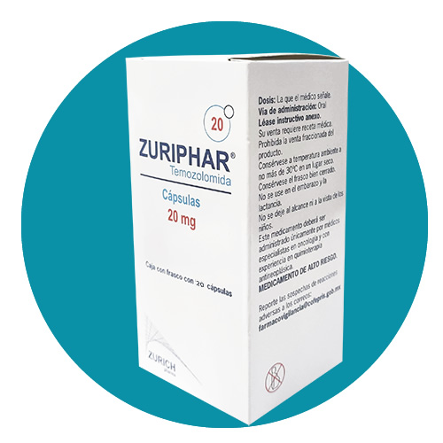 Temozolomida efectos secundarios: prospecto y dosis de las cápsulas duras de 20 mg Teva EFG