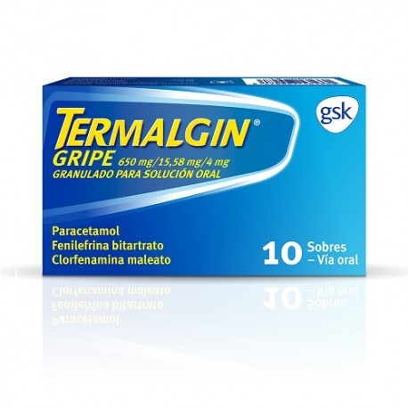 Termalgin Gripe 650 mg/15,58 mg/4 mg: Granulado para solución oral durante la lactancia