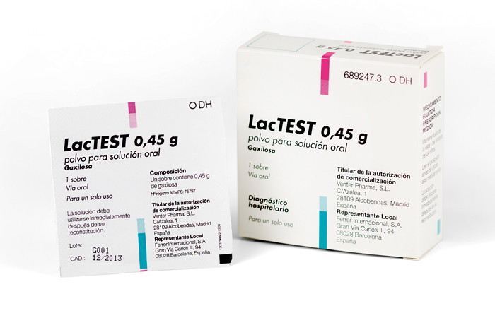 Test Lactosa Farmacia: Prospecto LACTEST 0,45 g Polvo para Solución Oral