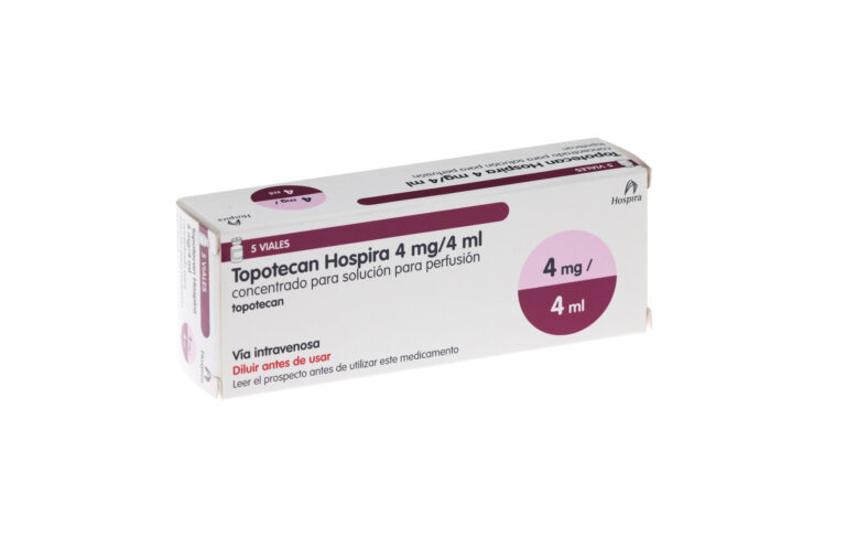 Topotecan Hospira 4 mg/4 ml: Infórmate sobre el prospecto, dosis y efectos secundarios del concentrado para solución para perfusión
