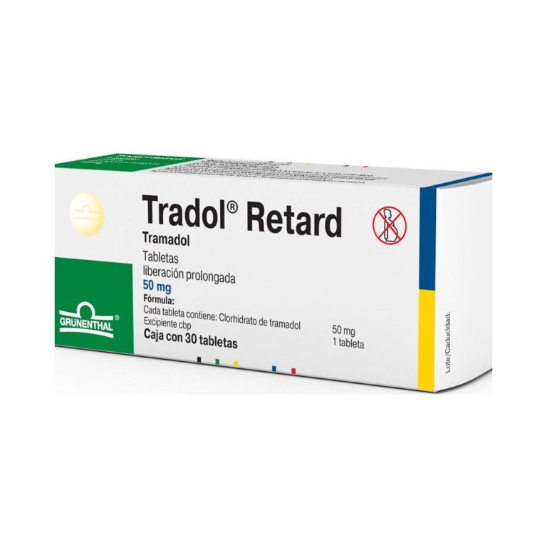 Tradonal Retard: Para qué sirve. Ficha Técnica de las cápsulas duras de liberación prolongada de 50 mg