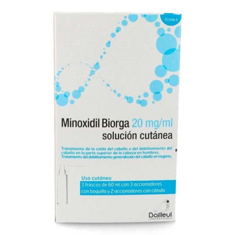 Tratamiento para la caída del cabello en mujeres lactantes – Ficha técnica Minoxidil Biorga 20 mg/ml Solución Cutánea