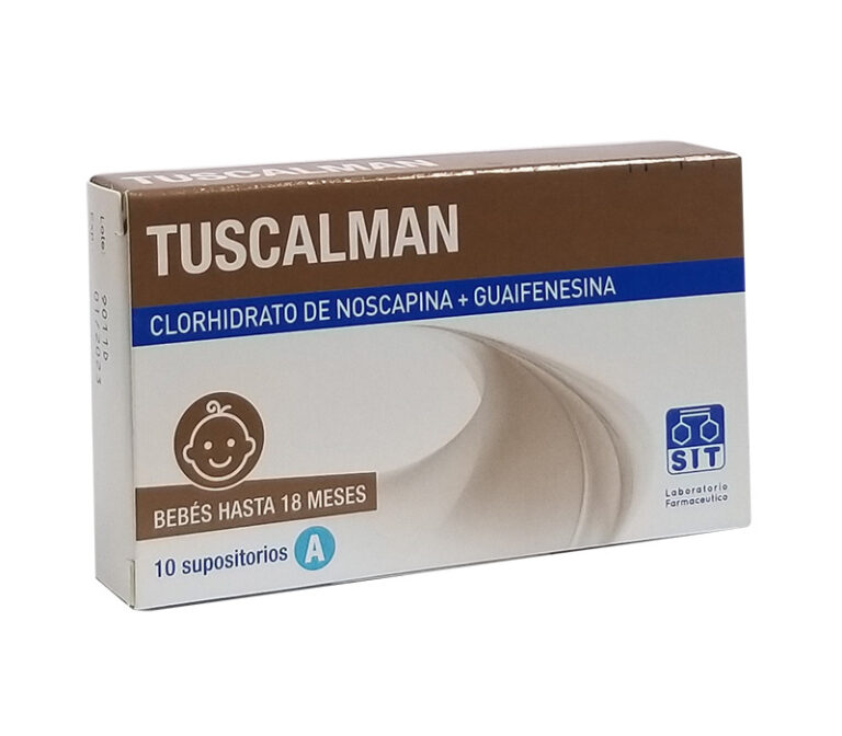 Tuscalman 15 mg: Supositorios niños para aliviar la tos