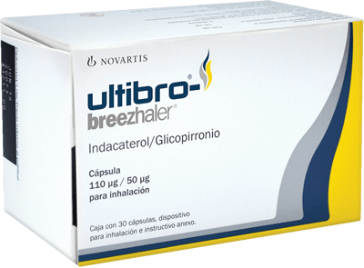 Ultibro Breezhaler 85mcg/43mcg: Efectos secundarios y prospecto