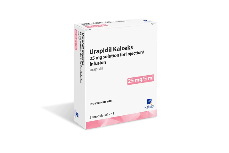 Urapidil Kalceks: Prospecto, dosis y modo de uso de la solución inyectable y para perfusión de 5 mg/ml