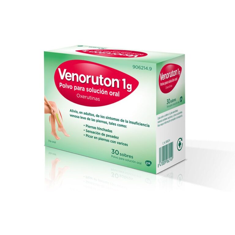 Venoruton Ficha Técnica: Oxerutinas 1 g, Polvo para Solución Oral