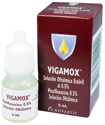 Vigamox sin receta: Prospecto y dosis de colirio en solución 5 mg/ml