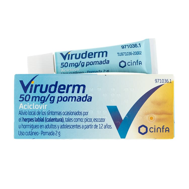 Viruderm 50 mg/g Pomada: Para qué sirve, prospecto y más