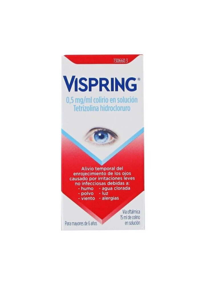 Visine, el colirio en solución Vispring 0,5 mg/ml: ficha técnica y más