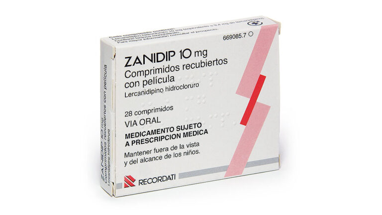 Zanidip 10 mg: prospecto de comprimidos recubiertos con película