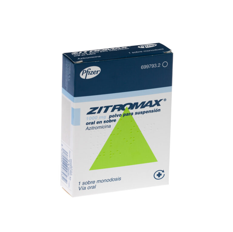 Zitromax 1000 mg: Prospecto de la suspensión oral en sobre de Azitromicina 1 gr