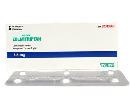 Zolmitriptan Teva 2,5 mg: Prospecto, Comprimidos Recubiertos con Película EFG