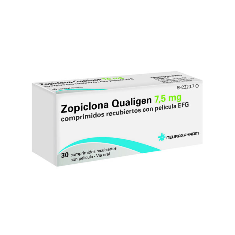 Zopiclona Qualigen 7,5 mg: Ficha técnica, efectos secundarios y dosis recomendada