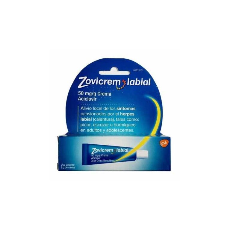 Zovicrem Labial 50 mg/g: Prospecto y Uso de la Crema Labial