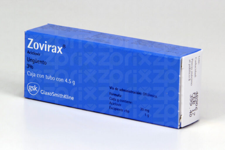 Zovirax 30 mg/g: Prospecto y uso de la pomada oftálmica de aciclovir