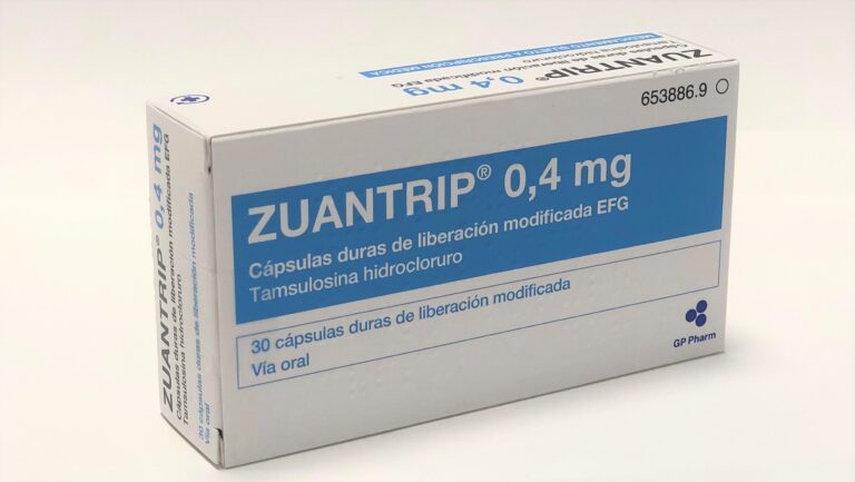 Zuantrip 0.4 mg – Ficha técnica, cápsulas de liberación modificada EFG